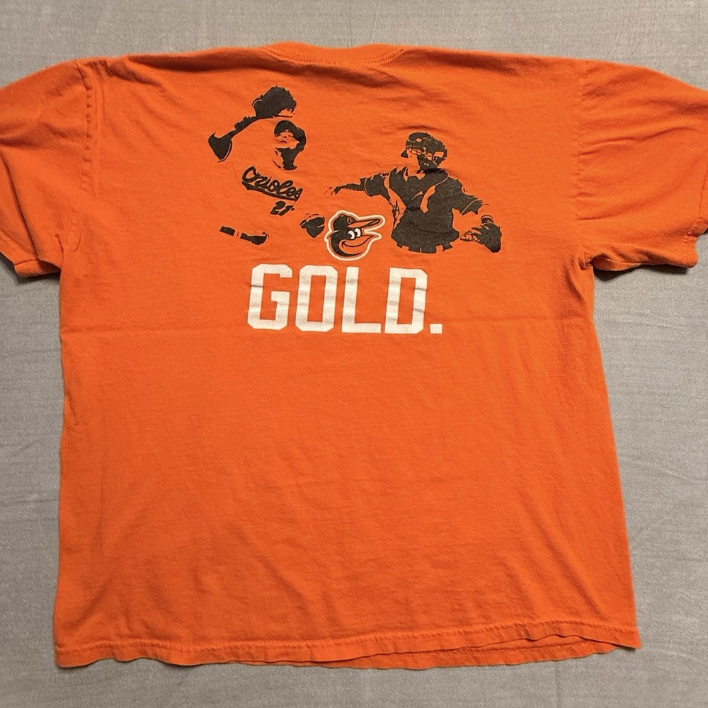 BALTIMORE ORIOLES Manny Machado SGA‎ GOLD Glove T-Shirt Mens XL MLB